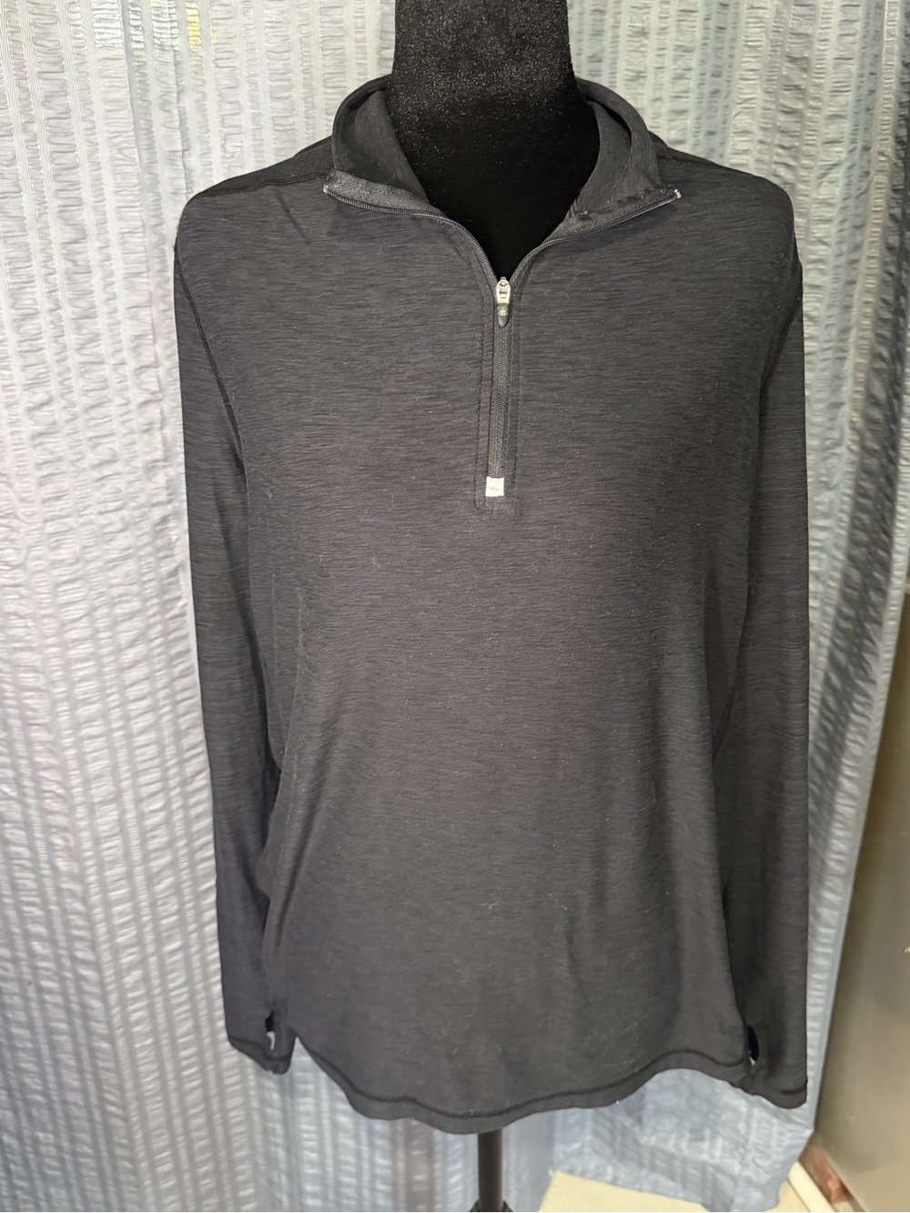 American Eagle Outfitters Men's Half-Zip Pullover - Charcoal
